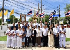 #เดย์ไทม์นิวส์ออนไลน์  กรุงเทพฯ – “ขจรศักดิ์” ที่ปรึกษา สนท. – ผู้บริหาร บจก.ฐาปนินทร์ ผู้สร้างป้ายสมาคมยุคเริ่มแรก จัดบวงสรวงใหญ่พระสยามเทวาธิราช ย้ำความผูกพันยาวนานกว่า 30 ปี